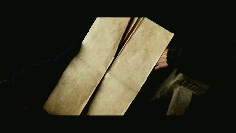 A Book Is Open To A Page That Says Marauders Map On It GIF