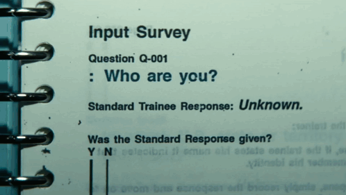 A Book Is Open To A Page Titled Input Survey GIF