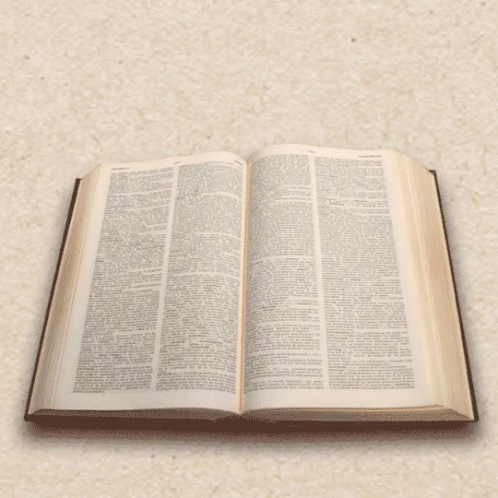 A Book Is Open To A Page With The Word Dictionary On It GIF