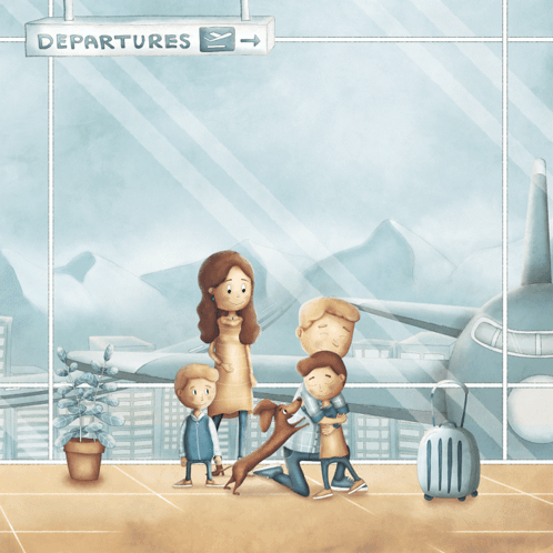 A Book Titled When Dad Travels For Work By Kristopher James Goeden GIF