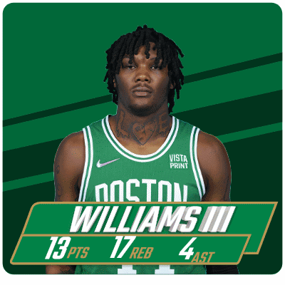 A Boston Williams Iii Basketball Player With 13 Pts 17 Reb 4Ast GIF