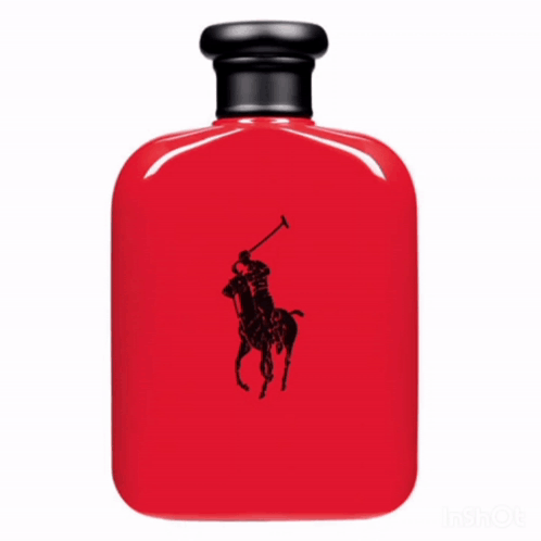A Bottle Of Ralph Lauren Polo Red Cologne GIF