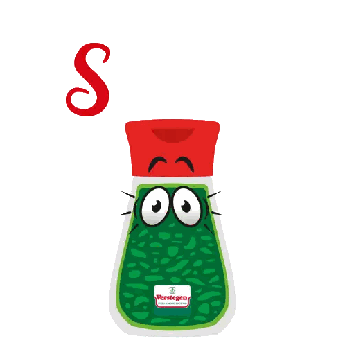 a bottle of verstegen spicy seasoning with a face on it
