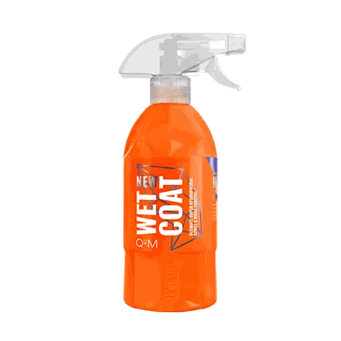 a bottle of wet coat from gyeon is orange in color