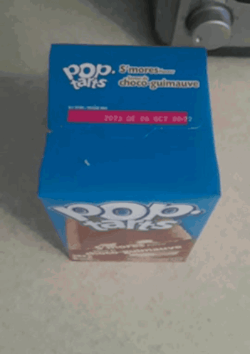 A Box Of Pop Tarts Sitting On A Counter GIF