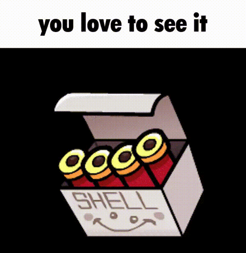 A Box Of Shells With A Smiley Face And The Words You Love To See It GIF