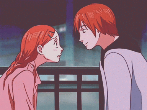 Boy And Girl Looking At Each Other GIF