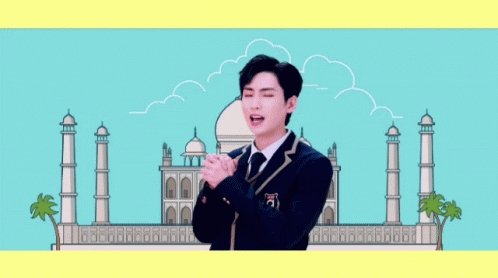 A Boy In A School Uniform With The Letter O On His Shoulder GIF