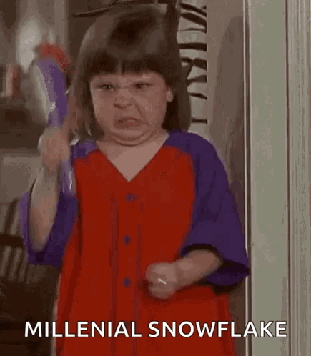 A Boy Millenial Snowflake GIF