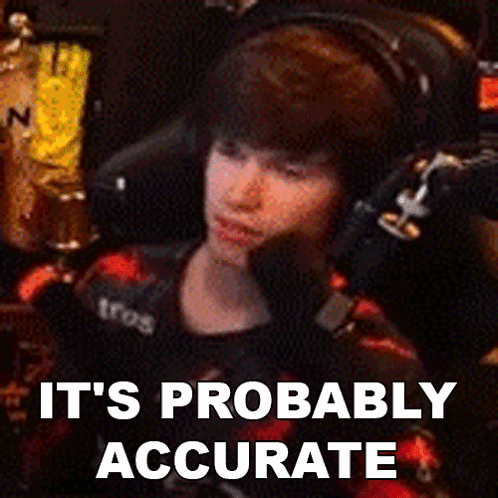 Boy With Headphones Saying Probably Accurate GIF