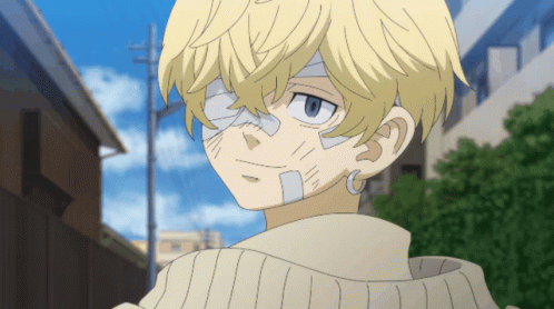 A Boy With A Bandage On His Face Is Wearing A White Sweater GIF
