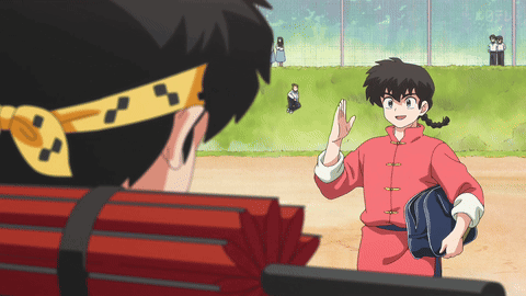 Boy With Yellow Headband In Front Of Baseball Field GIF