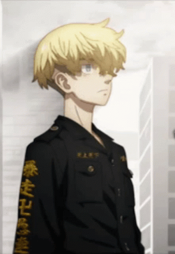 A Boy With Chinese Writing On His Sleeves GIF