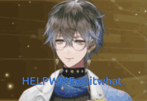 A Boy With Glasses Is Asking For Help GIF