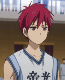 A Boy With Red Hair Is Wearing A Basketball Jersey With Chinese Characters GIF