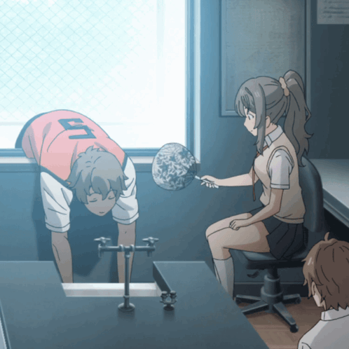 A Boy With The Number 6 On His Shirt Is Kneeling Down GIF