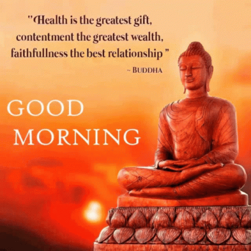 A Buddha Statue With A Quote From Buddha GIF