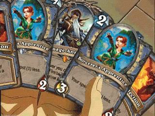 A Bunch Of Cards With The Number 2 On Them GIF