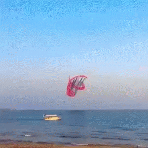 A Bunch Of Planes Flying In The Sky With Smoke Trails GIF