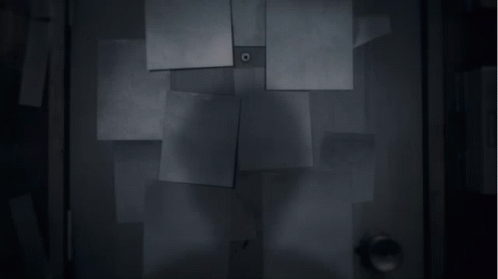 Sticky Notes Taped To Door GIF
