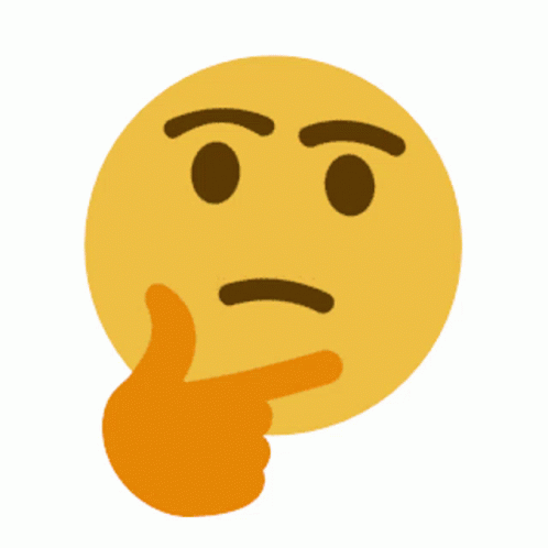 Bunch Of Thinking Faces With Chin Hands GIF
