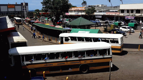 A Bus That Says General Transport Ltd On It GIF
