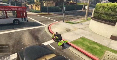 A Bus That Says Los Santos Transit On The Side GIF