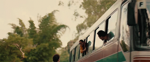 A Bus With The Letter F On It GIF
