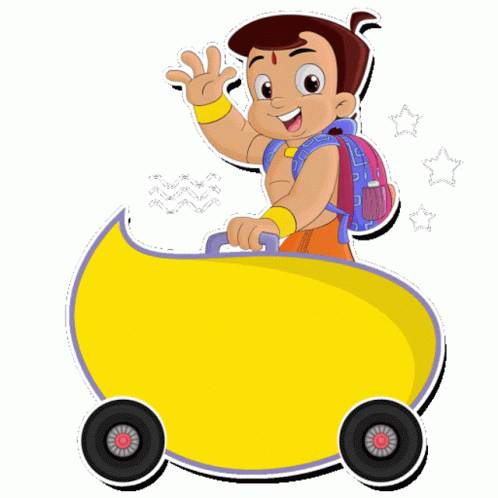A+ Bye Chhota Bheem Sticker GIF