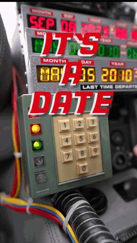 A Calculator That Says It 'S Date On Top Of It GIF
