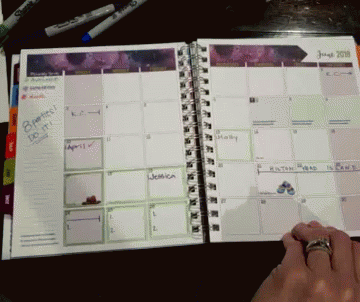 A Calendar With The Month Of June Visible GIF