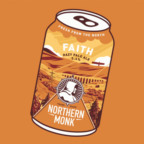 A Can Of Faith Hazy Pale Ale Northern Monk GIF