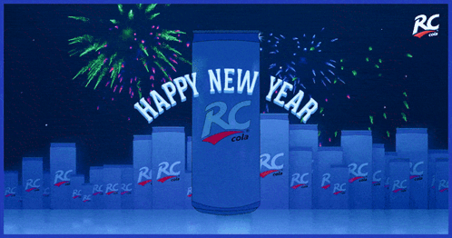 RC Cola Can Happy New Year GIF
