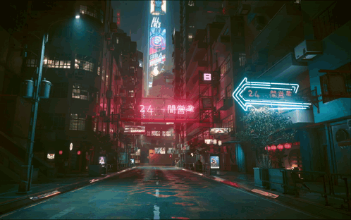 A Car Is Driving Down A Street With A Sign That Says 24 On It GIF