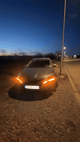 A Car With A License Plate That Says Vs-61Cab GIF