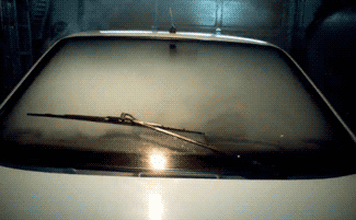 A Car With A Wiper Blade On The Windshield GIF
