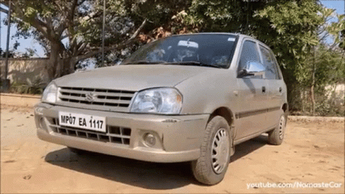 A Car With Mp07 Ea 1117 On The Front License Plate GIF