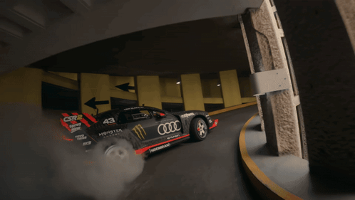 A Car With The Number 43 On The Side GIF