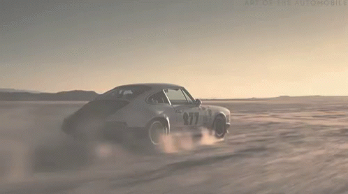 A Car With The Number 917 On The Side Of It GIF