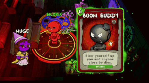 A Card That Says Boom Buddy Blow Yourself Up You And Anyone Close By Dies Instant GIF