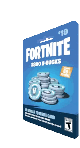 a card that says fortnite on it