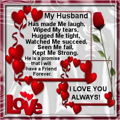 A Card That Says I Love You Always With Red Hearts And Roses GIF