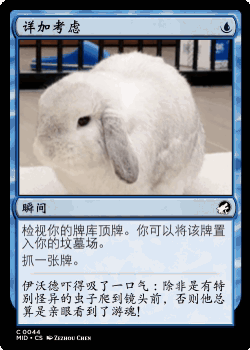A Card With A Picture Of A Rabbit And Chinese Writing GIF