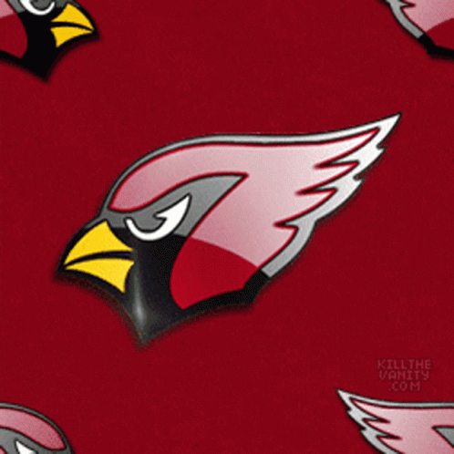 A Cardinals Logo On A Red Background With Killthevanity.com At The Bottom GIF