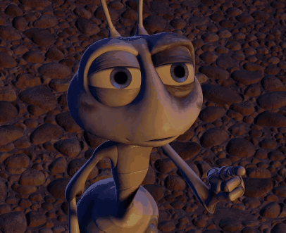 A Cartoon Ant Says " And You Know It " In Front Of A Rocky Background GIF