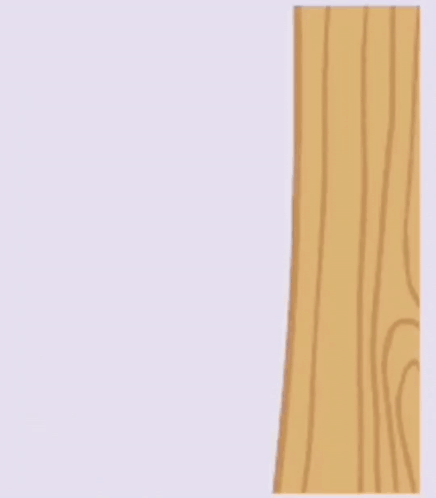 A Cartoon Bear Is Sticking Its Tongue Out Behind A Tree GIF