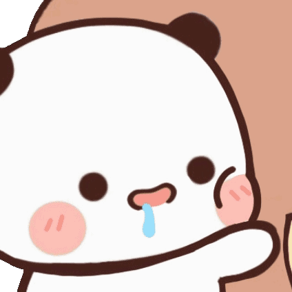 A Cartoon Bear With A Tear Coming Out Of Its Mouth GIF