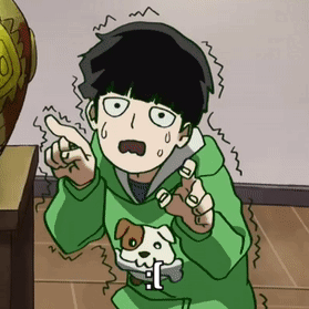 A Cartoon Boy In A Green Hoodie Is Holding A Small Dog GIF