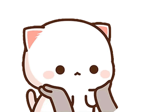 A Cartoon Cat Is Being Held By A Person 'S Hand And Has A Heart In Its Mouth . GIF