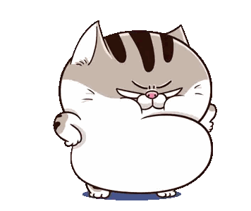 a cartoon cat is blowing smoke out of its mouth